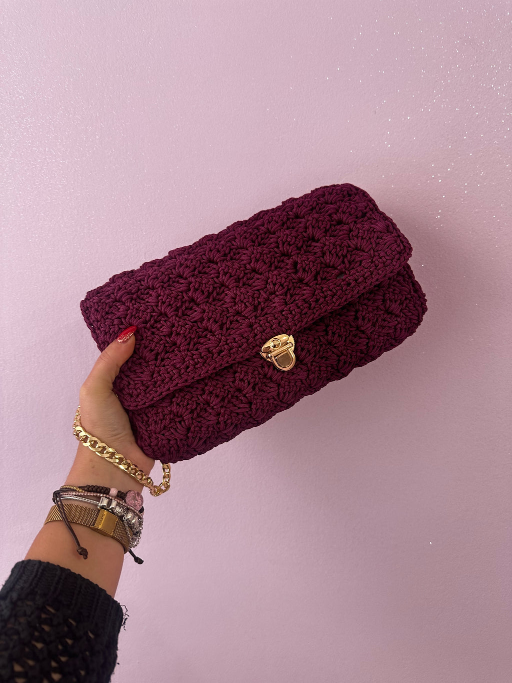 Borsa Artigianale Burgundy | Lalù