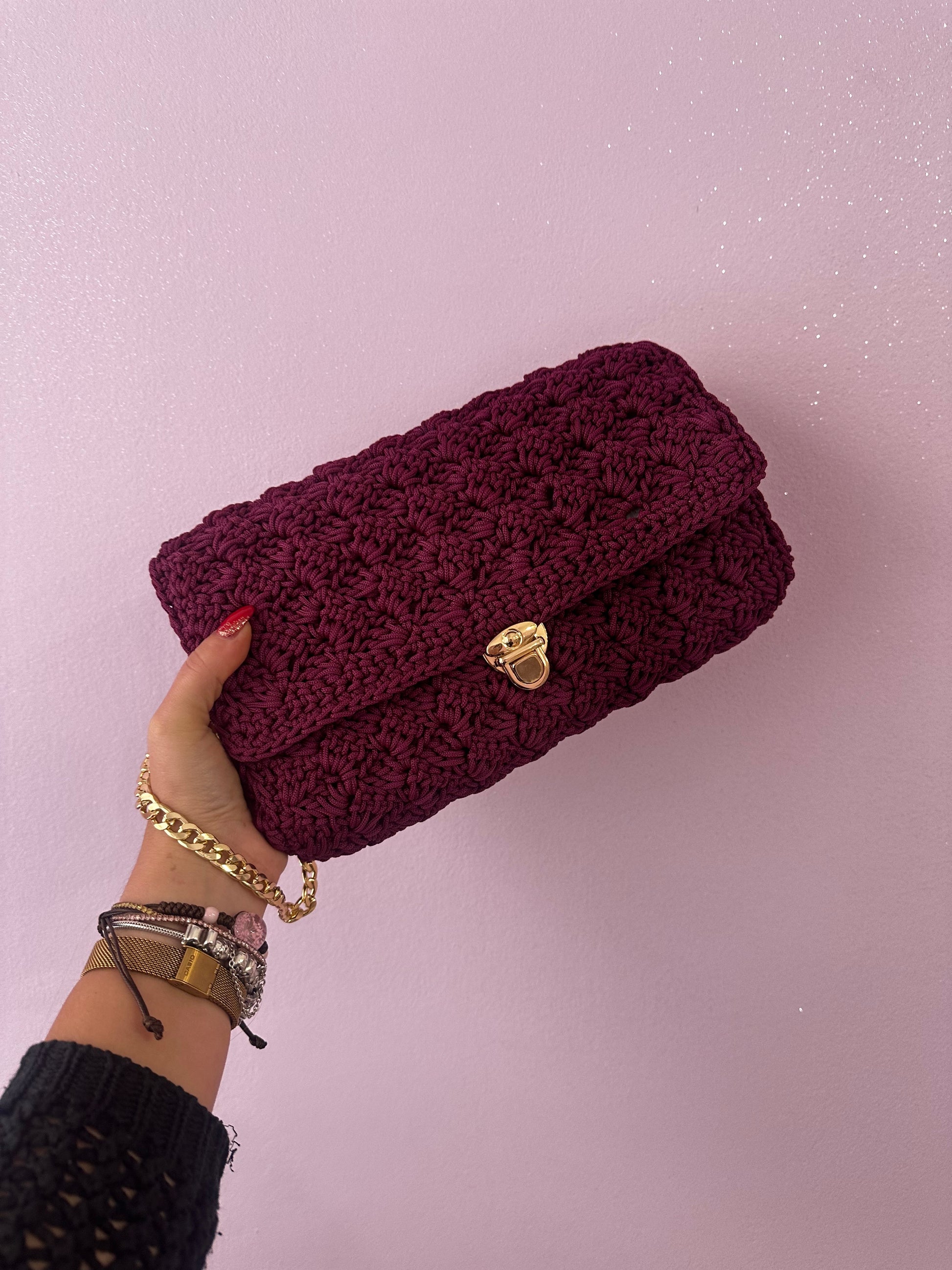 Borsa Artigianale Burgundy | Lalù